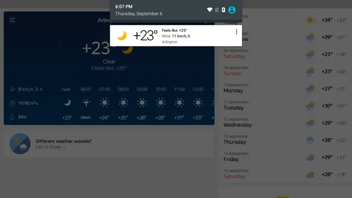 Yandex.Weather android App screenshot 4